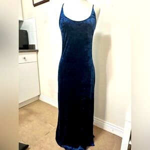 Forever 21 - Velvet Blue Slip Dress